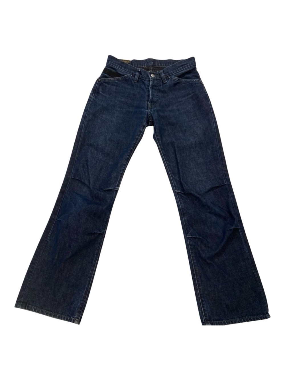 Pepe jeans London blue women 100% cotton high rise bootcut straight 90’s size 28